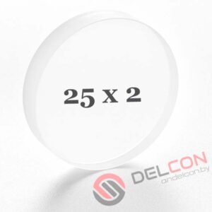Защитное стекло 25*2 мм